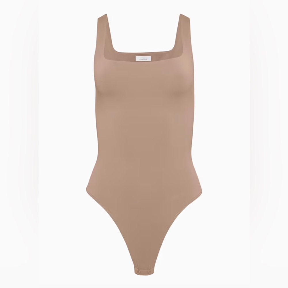 Never Worn - Babaton Contour Tank Bodysuit - Taupe - Size Large